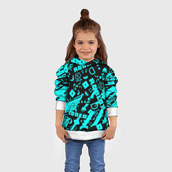 Толстовка-худи детская Roblox, цвет: 3D-белый — фото 2