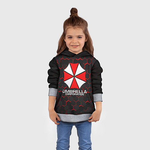 Детская толстовка UMBRELLA CORP / 3D-Меланж – фото 4