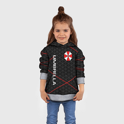 Детская толстовка UMBRELLA CORP / 3D-Меланж – фото 4