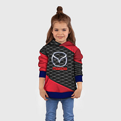 Толстовка-худи детская MAZDA, цвет: 3D-синий — фото 2