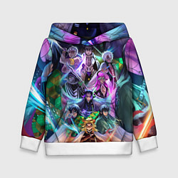 Толстовка-худи детская KIMETSU NO YAIBA, цвет: 3D-белый