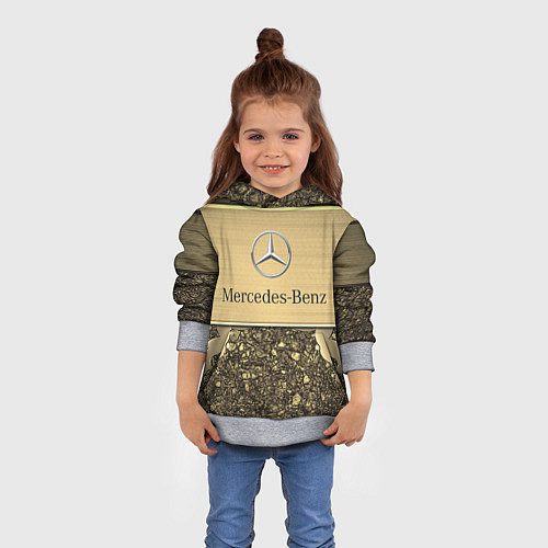 Детская толстовка MERCEDES GOLD / 3D-Меланж – фото 4