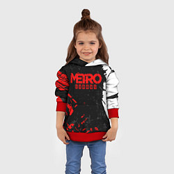 Толстовка-худи детская METRO EXODUS, цвет: 3D-красный — фото 2