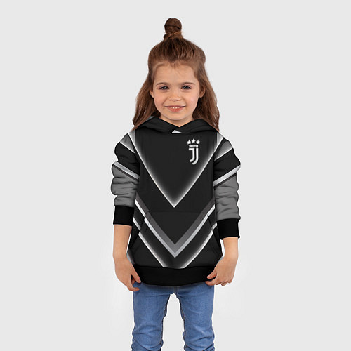 Детская толстовка Juventus F C / 3D-Черный – фото 4