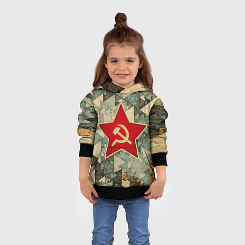 Детская толстовка СССР / 3D-Черный – фото 4