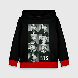 Толстовка-худи детская BTS, цвет: 3D-красный