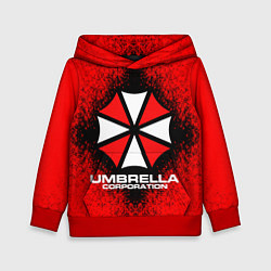 Толстовка-худи детская Umbrella Corporation, цвет: 3D-красный