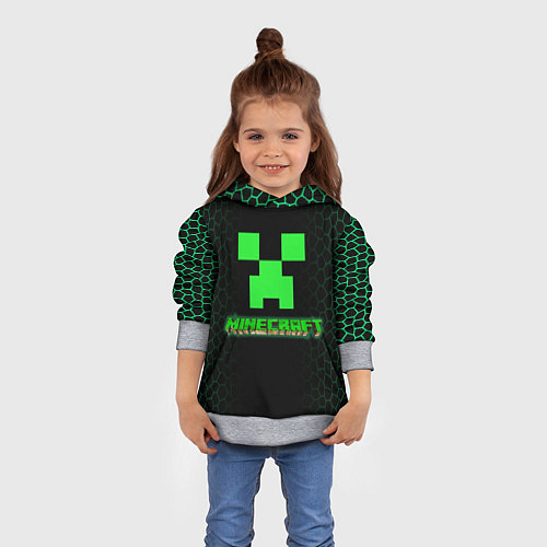Детская толстовка Minecraft / 3D-Меланж – фото 4