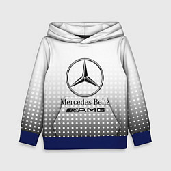 Толстовка-худи детская Mercedes-Benz, цвет: 3D-синий