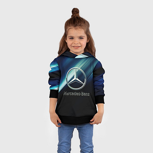 Детская толстовка Mercedes / 3D-Черный – фото 4
