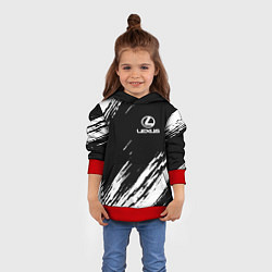 Толстовка-худи детская LEXUS, цвет: 3D-красный — фото 2