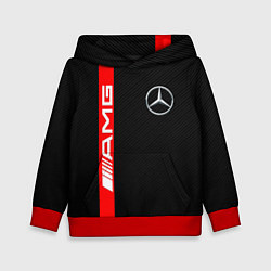 Толстовка-худи детская MERCEDES-BENZ AMG, цвет: 3D-красный
