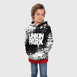Толстовка-худи детская LINKIN PARK 5, цвет: 3D-красный — фото 2