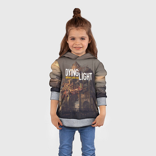 Детская толстовка DYING LIGHT спина Z / 3D-Меланж – фото 4