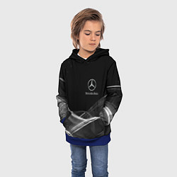 Толстовка-худи детская MERCEDES, цвет: 3D-синий — фото 2