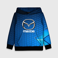 Толстовка-худи детская MAZDA, цвет: 3D-черный