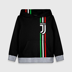 Толстовка-худи детская JUVENTUS, цвет: 3D-меланж