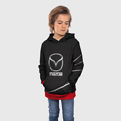 Толстовка-худи детская MAZDA, цвет: 3D-красный — фото 2