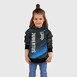 Толстовка-худи детская JUVENTUS, цвет: 3D-черный — фото 2