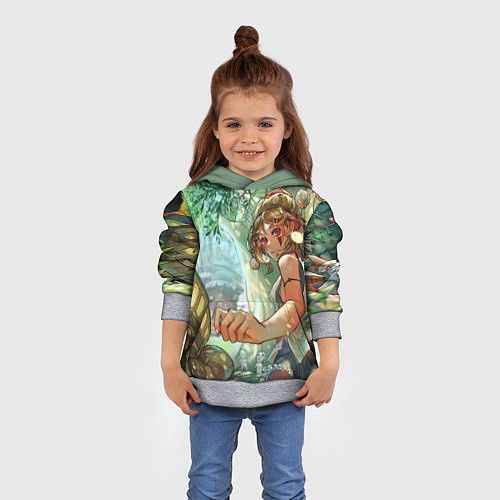 Детская толстовка Гибли / 3D-Меланж – фото 4