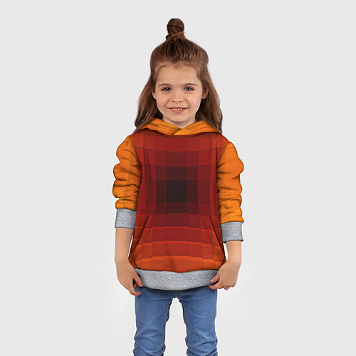 Детская толстовка Оптическая иллюзия / 3D-Меланж – фото 4