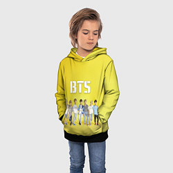 Толстовка-худи детская BTS, цвет: 3D-черный — фото 2