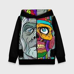 Толстовка-худи детская Франкенштейн, цвет: 3D-черный