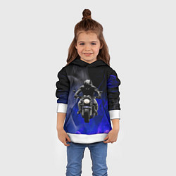 Толстовка-худи детская МОТОЦИКЛЫ, цвет: 3D-белый — фото 2