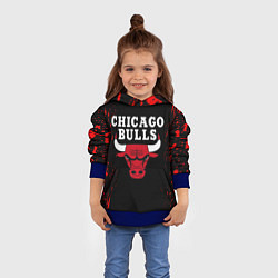 Толстовка-худи детская CHICAGO BULLS, цвет: 3D-синий — фото 2