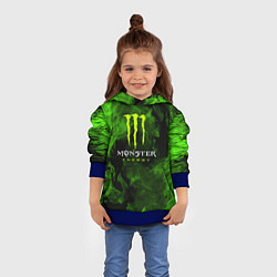 Толстовка-худи детская MONSTER ENERGY, цвет: 3D-синий — фото 2