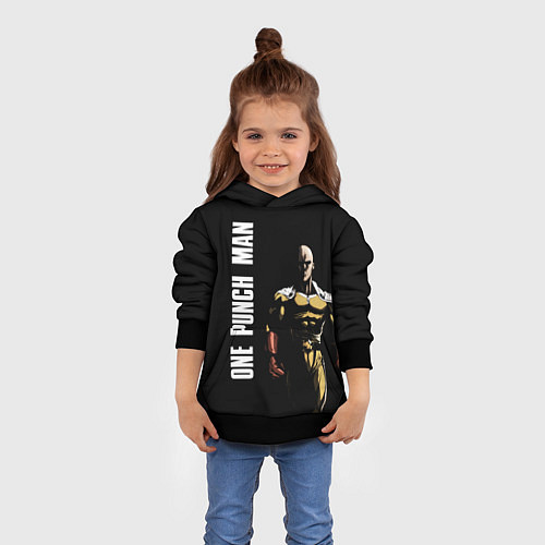 Детская толстовка One Punch Man / 3D-Черный – фото 4