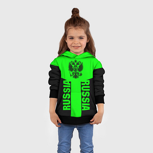Детская толстовка Russia / 3D-Черный – фото 4