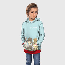 Толстовка-худи детская Ученик чудовища, цвет: 3D-красный — фото 2