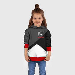 Толстовка-худи детская HONDA, цвет: 3D-красный — фото 2