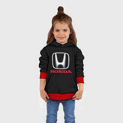 Толстовка-худи детская HONDA, цвет: 3D-красный — фото 2