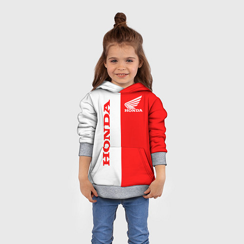 Детская толстовка HONDA / 3D-Меланж – фото 4