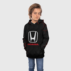 Толстовка-худи детская HONDA, цвет: 3D-черный — фото 2