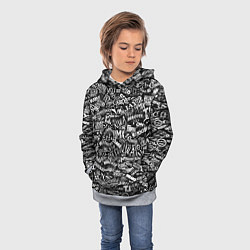Толстовка-худи детская Top Hip Hop, цвет: 3D-меланж — фото 2