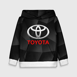 Толстовка-худи детская TOYOTA, цвет: 3D-белый