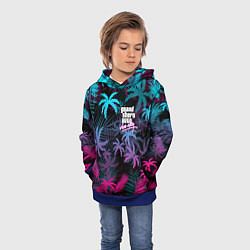 Толстовка-худи детская GTA VICE CITY, цвет: 3D-синий — фото 2