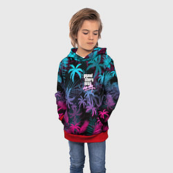 Толстовка-худи детская GTA VICE CITY, цвет: 3D-красный — фото 2