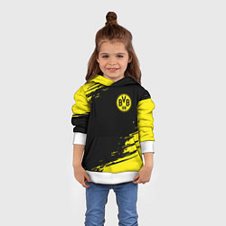Толстовка-худи детская BORUSSIA, цвет: 3D-белый — фото 2