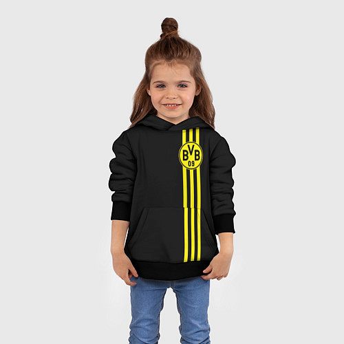 Детская толстовка BORUSSIA / 3D-Черный – фото 4