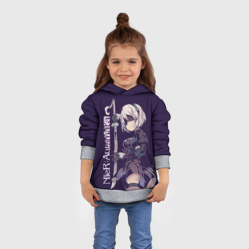 Детская толстовка Nier Automata / 3D-Меланж – фото 4
