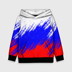Толстовка-худи детская Россия, цвет: 3D-черный