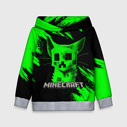 Толстовка-худи детская MINECRAFT CREEPER CAT, цвет: 3D-меланж
