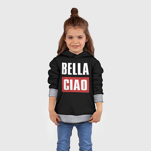 Детская толстовка Bella Ciao / 3D-Меланж – фото 4