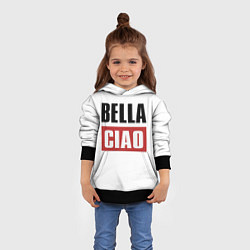 Толстовка-худи детская Bella Ciao, цвет: 3D-черный — фото 2