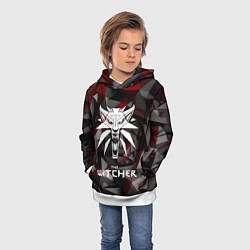 Толстовка-худи детская The Witcher, цвет: 3D-белый — фото 2