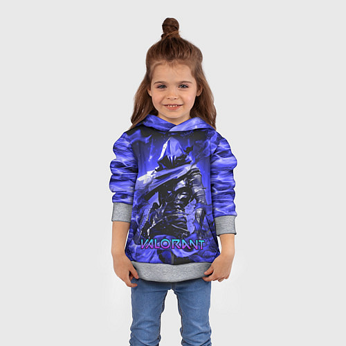Детская толстовка VALORANT OMEN / 3D-Меланж – фото 4